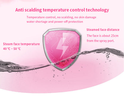 Thermal Spray Face Steamer | Z Series, White & Pink