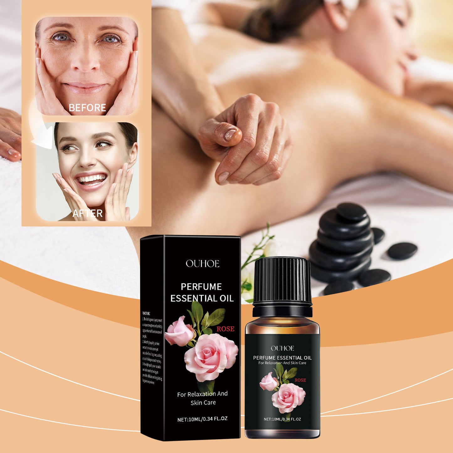 Rose Essential Oil | Nourishing Body Massage Treatment