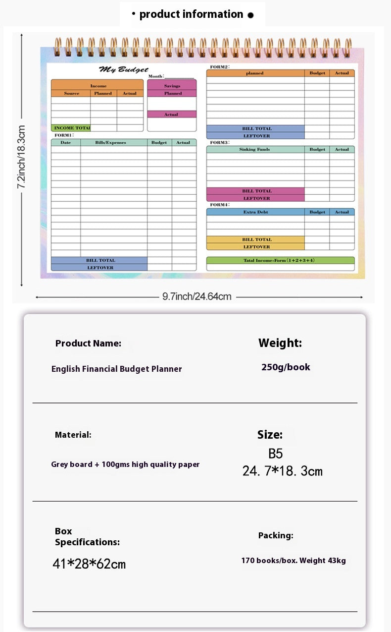 Budget Tally Book Daily Record Income And Expenditure Family Notebook