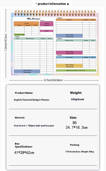 Budget Tally Book Daily Record Income And Expenditure Family Notebook