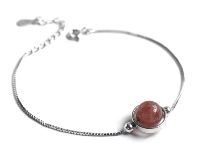 S925 Sterling Silver Bracelet | Topaz, Amethyst, Crystal