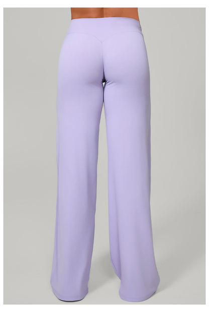 Cotton Blend Yoga Pants | High-Waisted, Straight Leg