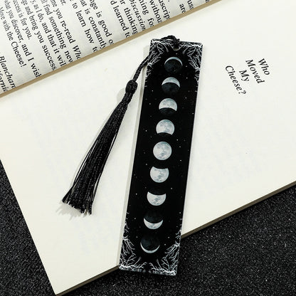 Creative Skull Pattern Acrylic Tassel Reading Decoration Bookmark