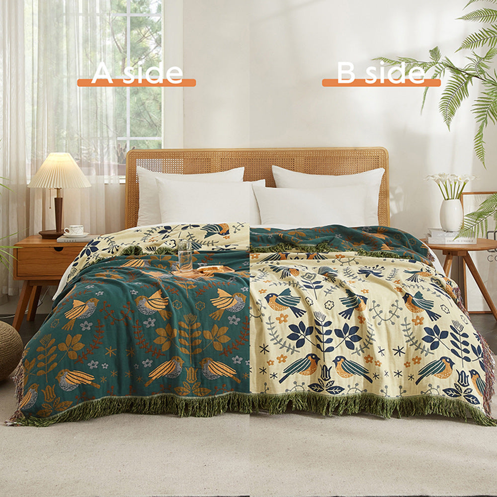 Cotton Blanket | Bohemian-style, Gauze, 150*200 cm