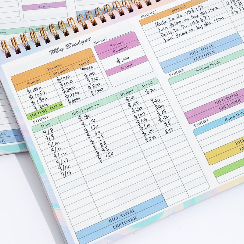 Budget Tally Book Daily Record Income And Expenditure Family Notebook