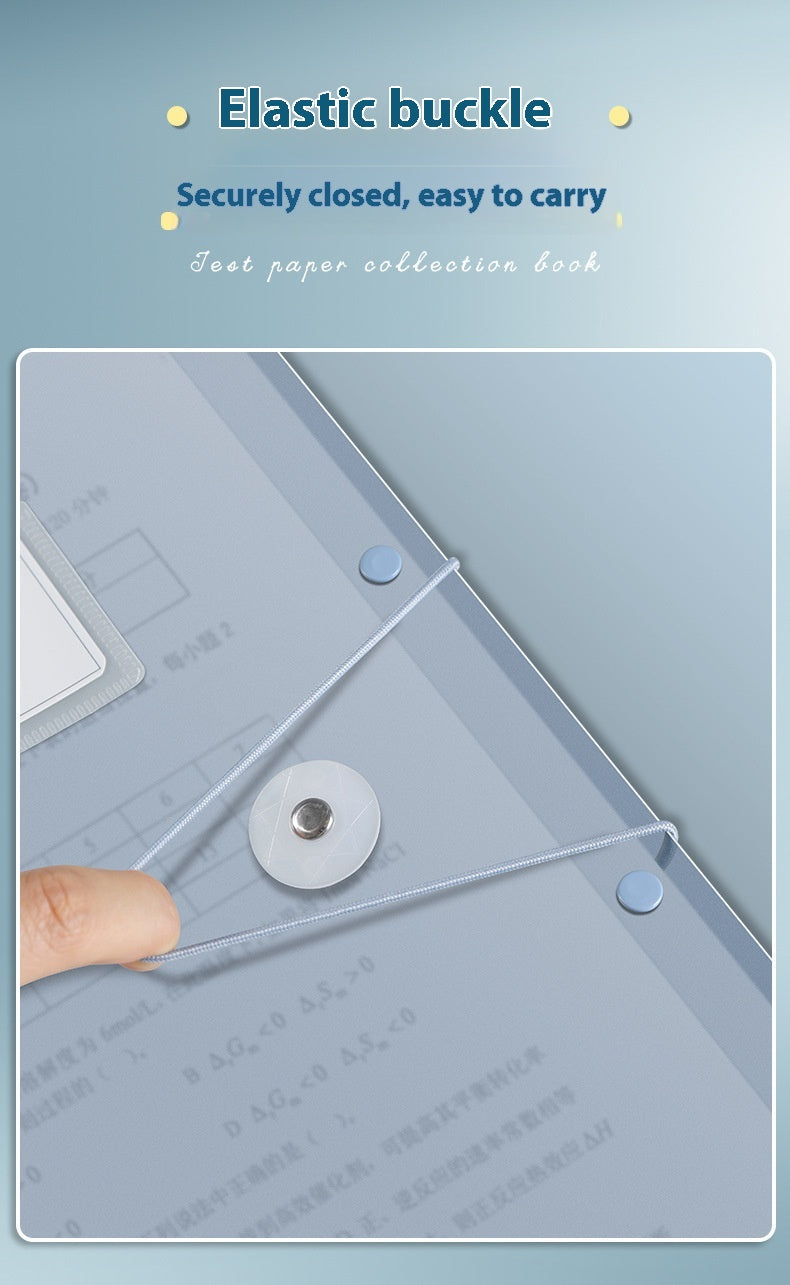 Aurora Pro A3 Test Paper Storage Bag Large Capacity Multi Layer Folder Translucent Color Variants