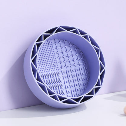 Soft Rubber Makeup Brush Cleaner | Beauty Tool & Wash Bowl