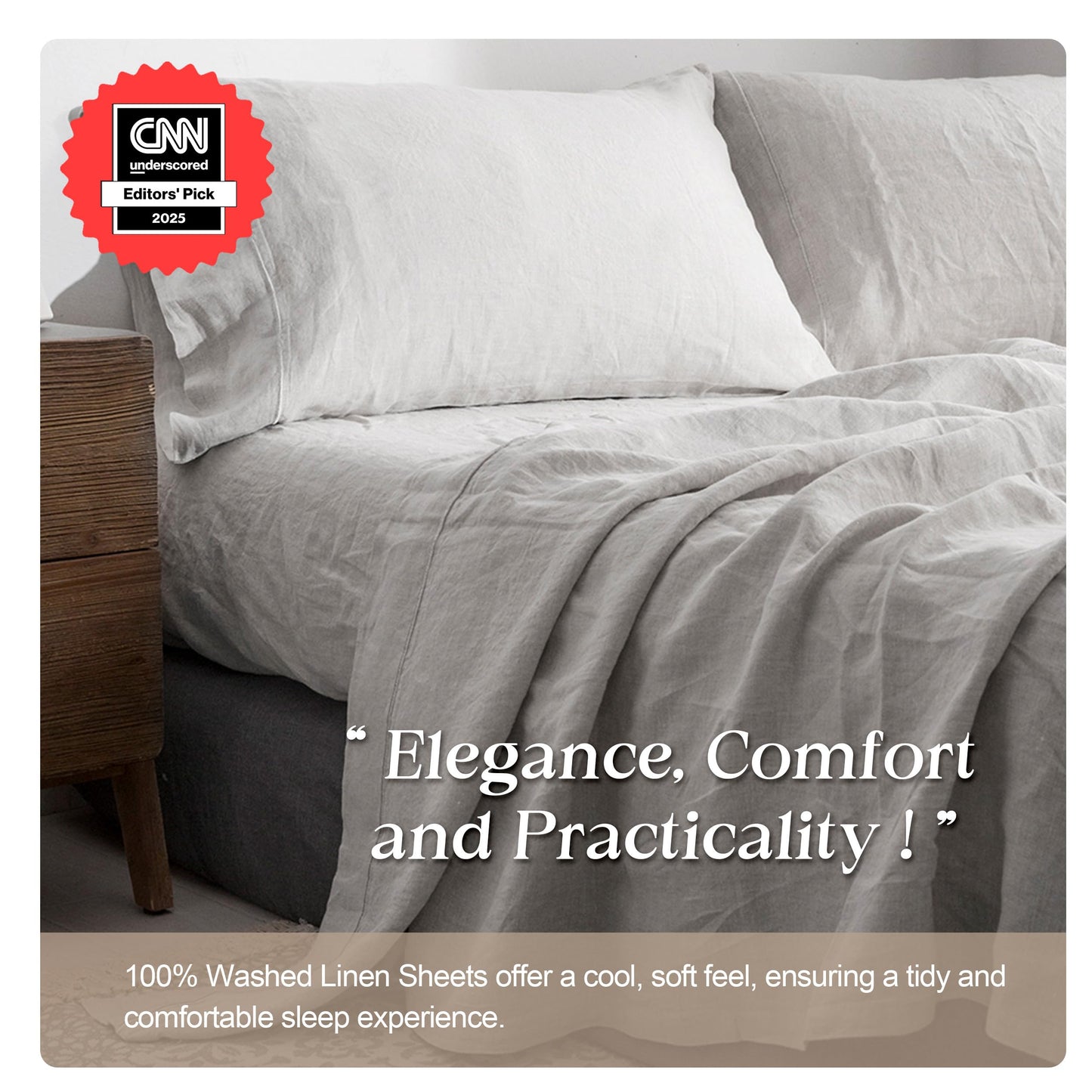 Simple Opulence 100% Pure Linen Sheet Set