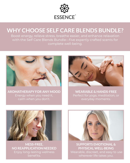 Essential Oil Nasal Diffuser Rings | Self Care Bundle