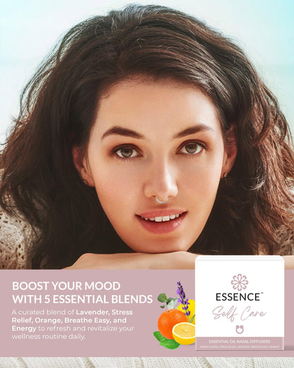 Essential Oil Nasal Diffuser Rings | Self Care Bundle