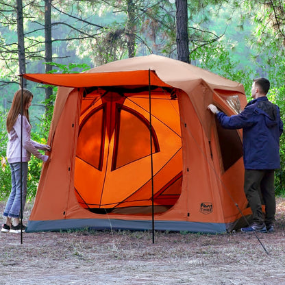 Weather Resistant Pop-Up Tent | 4 Person, Green