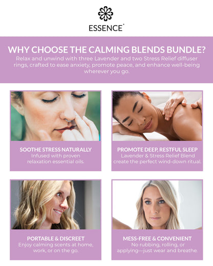 Essential Oil Nasal Diffuser Rings | Self Care Bundle