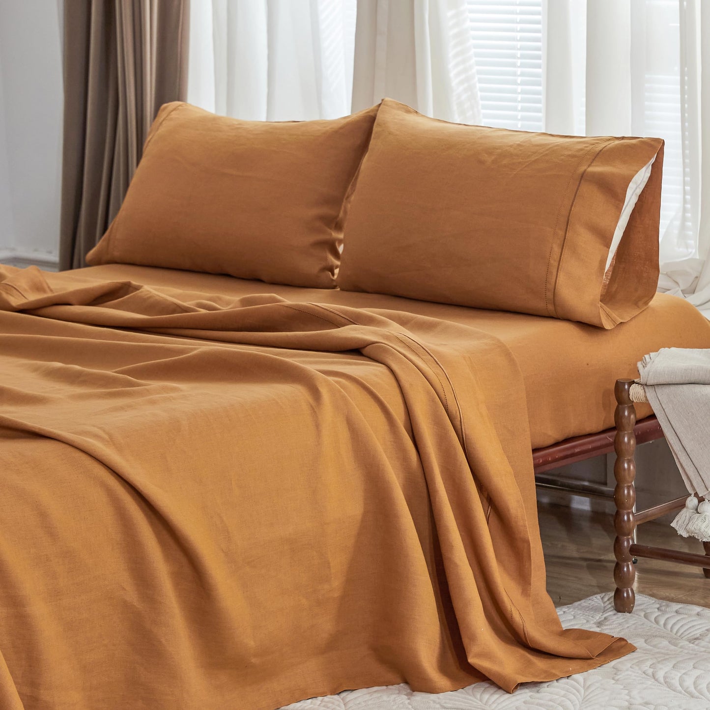 Simple Opulence 100% Pure Linen Sheet Set