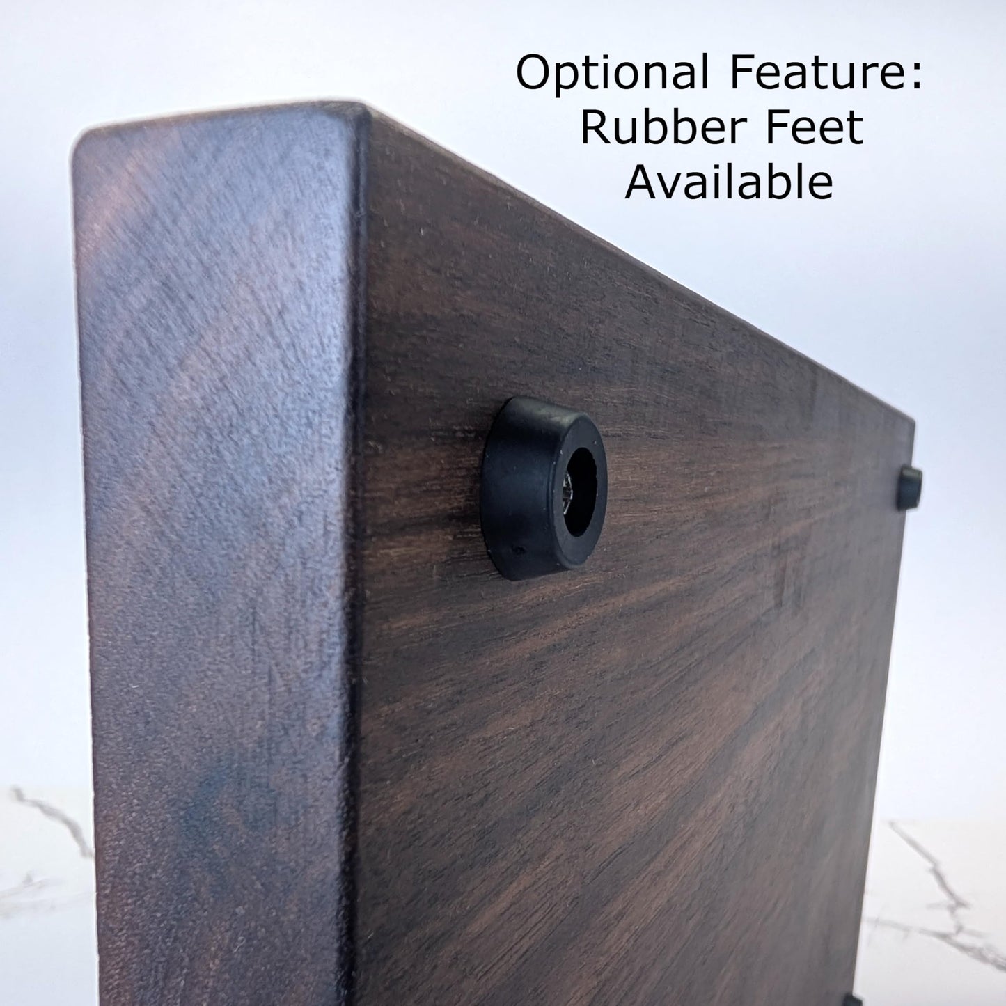 No Glue, One Piece Walnut Wood - Thick Solid Black Walnut Cutting Board, Wholly Handmade in USA, Small, 10" x 7.5" x 0.8" (1.6 Lb)