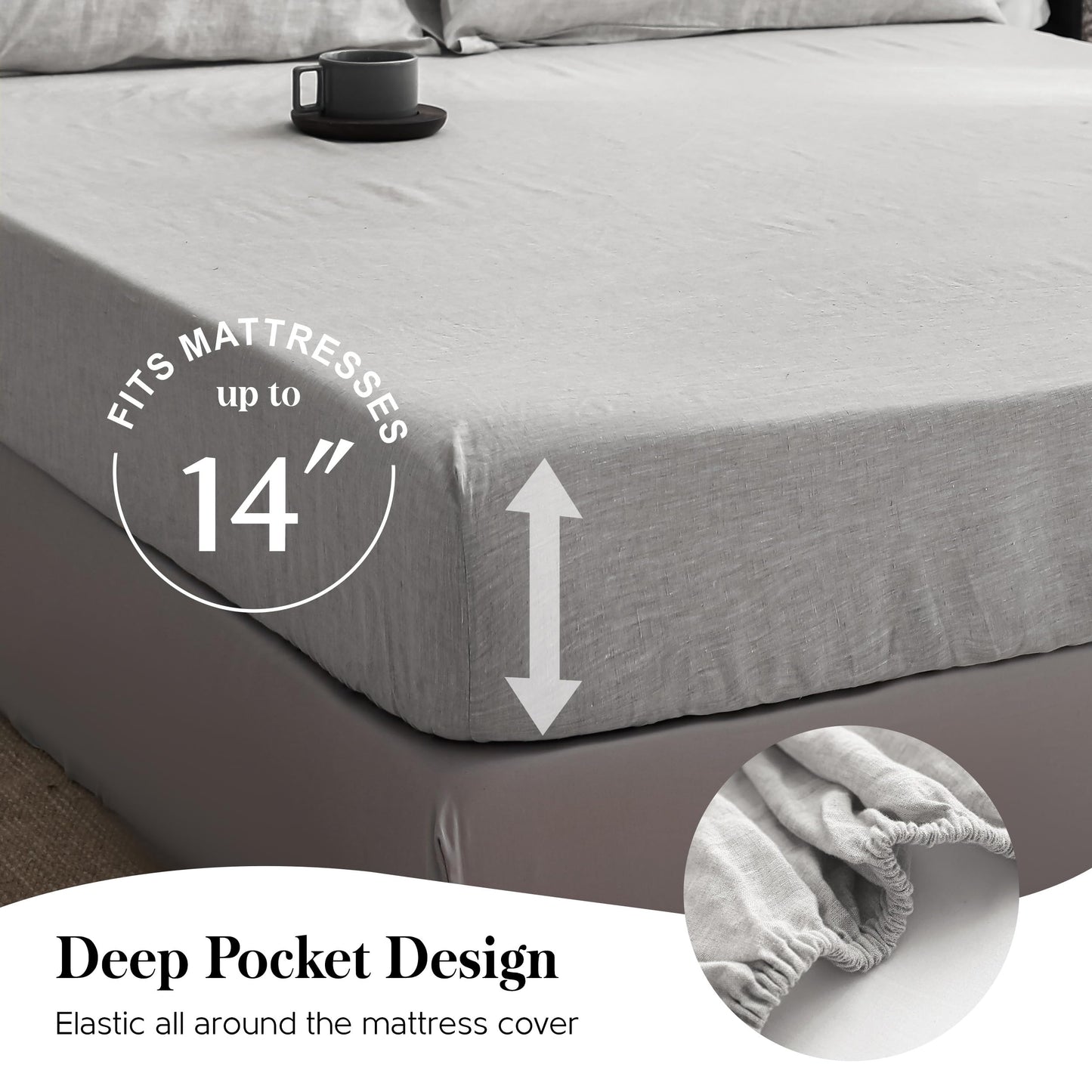 Simple Opulence 100% Pure Linen Sheet Set