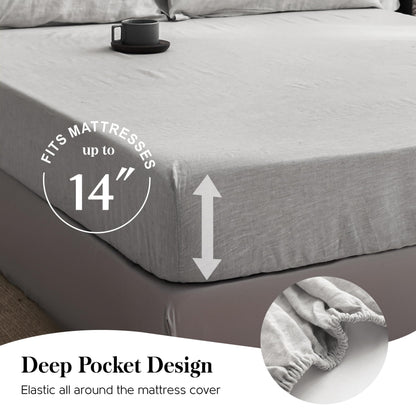 Linen Sheet Set | 100% Pure Linen, Full Size