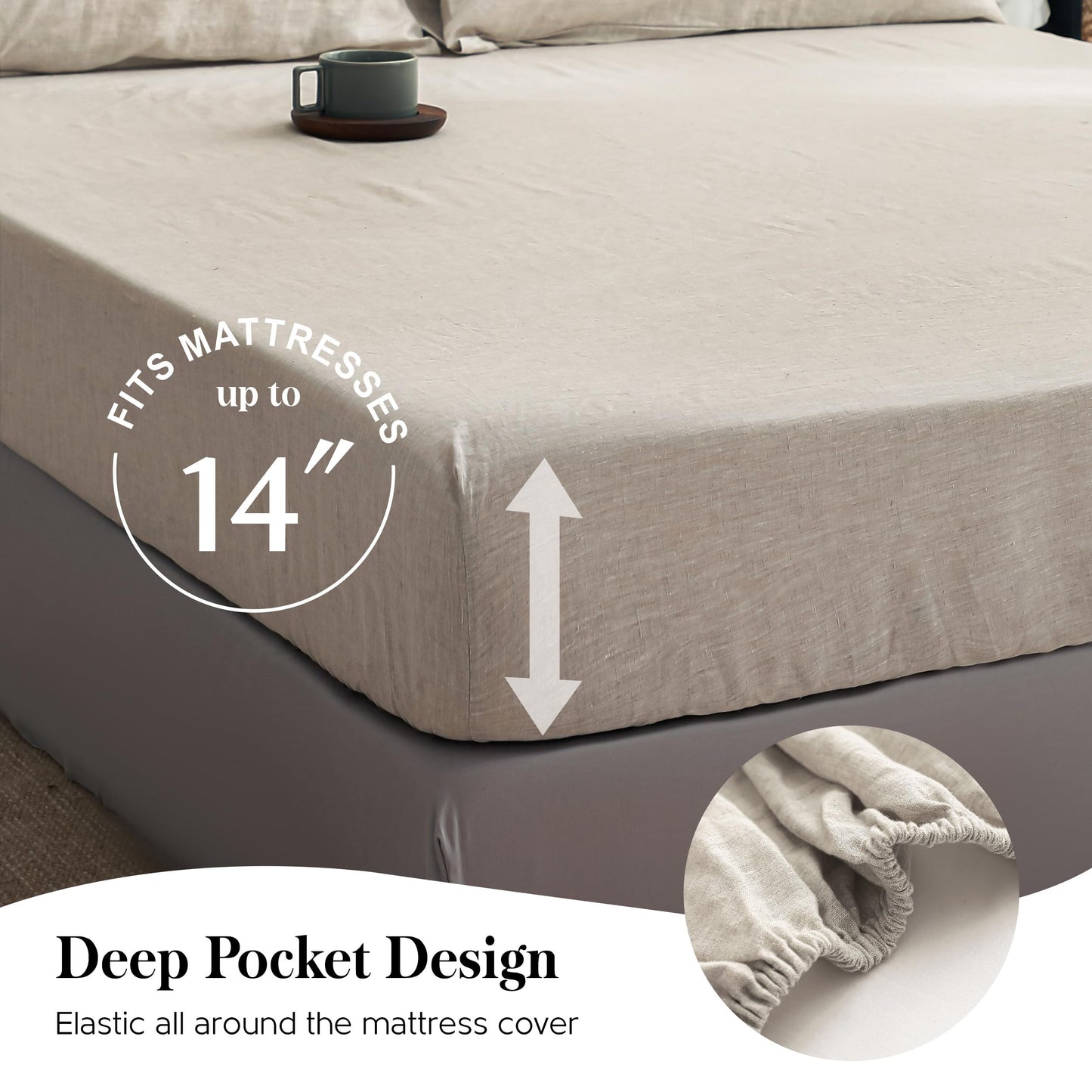 Simple Opulence 100% Pure Linen Sheet Set