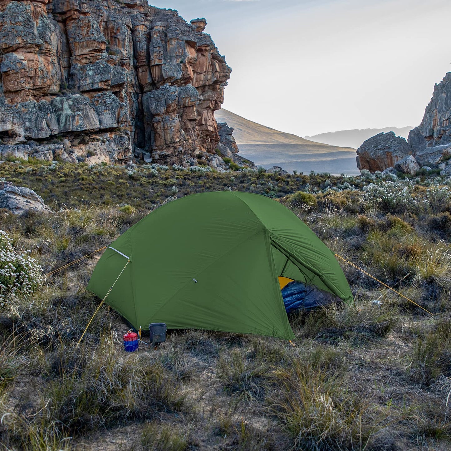 Naturehike Mongar 2-Person 3-Season Backpacking Tent Lightweight Waterproof Double Layer Easy Setup Camping Hiking Tent with Footprint