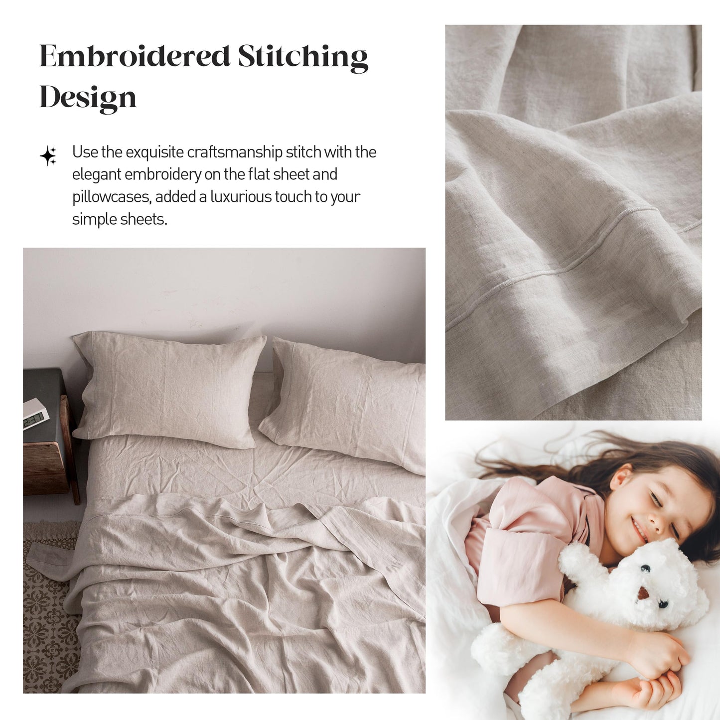 Simple Opulence 100% Pure Linen Sheet Set