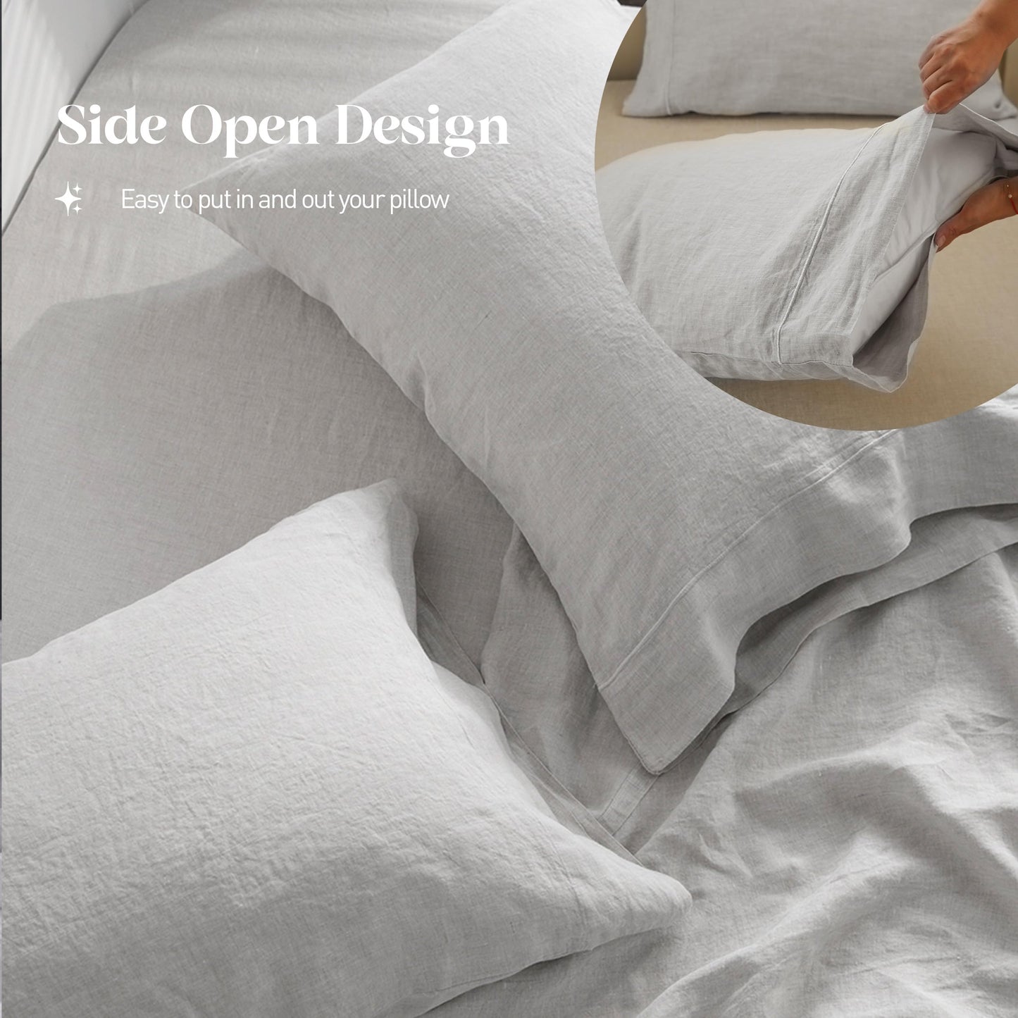 Simple Opulence 100% Pure Linen Sheet Set