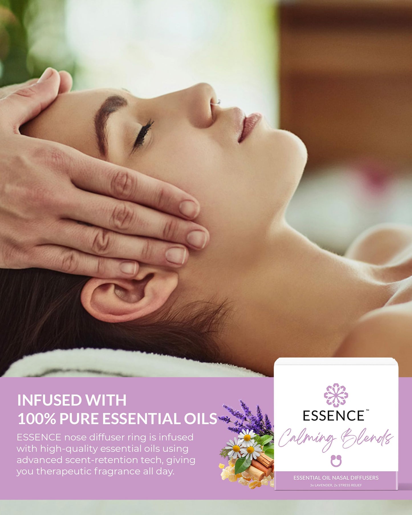 Essence Nasal Diffuser Self Care Bundle – Essential Oil Silicone Nose Rings for Stress, Energy & Mental Clarity – Wearable Aromatherapy Pack for Wellness & Mood Balance