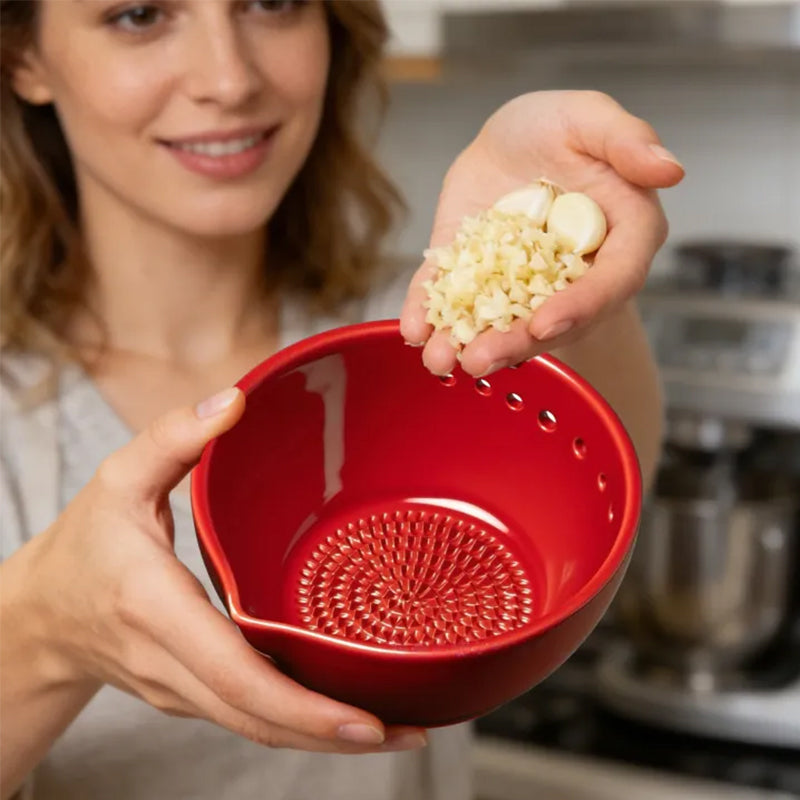Durable Resin Garlic Grater & Peeler | Compact Tool