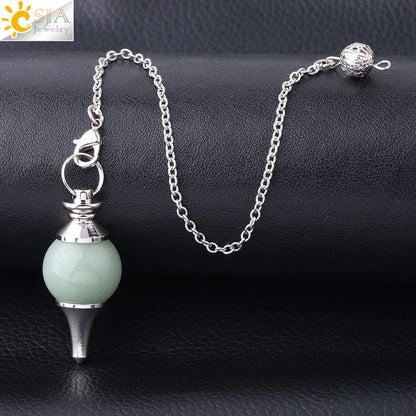 Red Agate Crystal Pendulum | CSJA Dowsing Charm Pendant