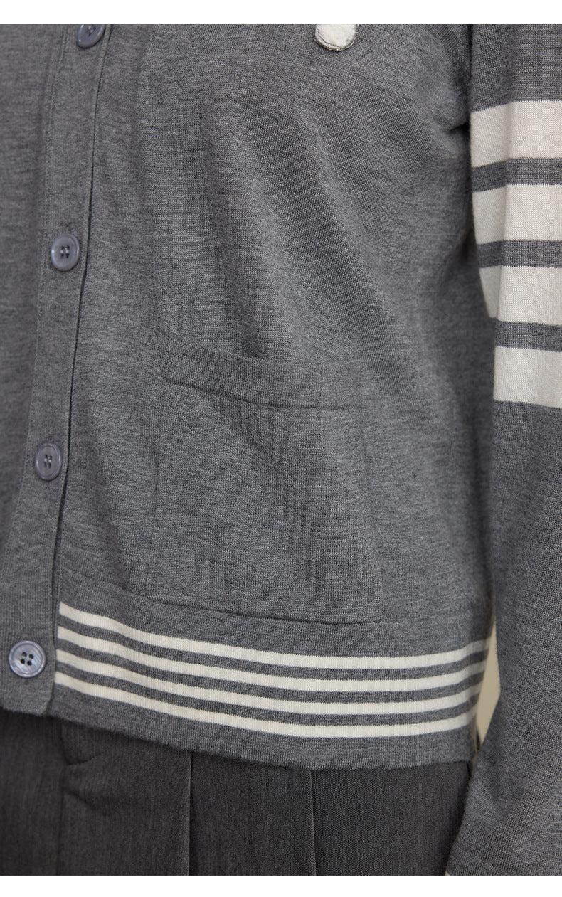 Wool Blend Striped Sweater | Long Sleeve, Women, Casual