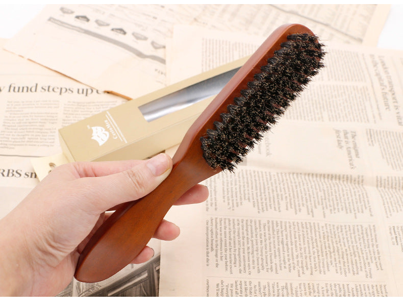 Wooden Beard Brush | Light Brown, 21cm