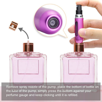 Mini Refillable Perfume Spray Bottle | 5ml, Portable