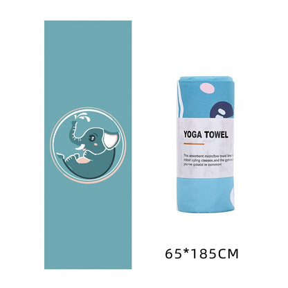 Microfiber Yoga Towel | 183x63cm, Non-Slip, Printed