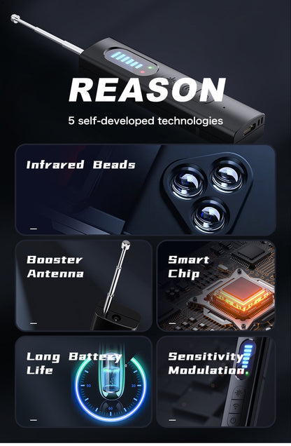 Wireless Camera Detector | T15 Model, Sound & Vibration