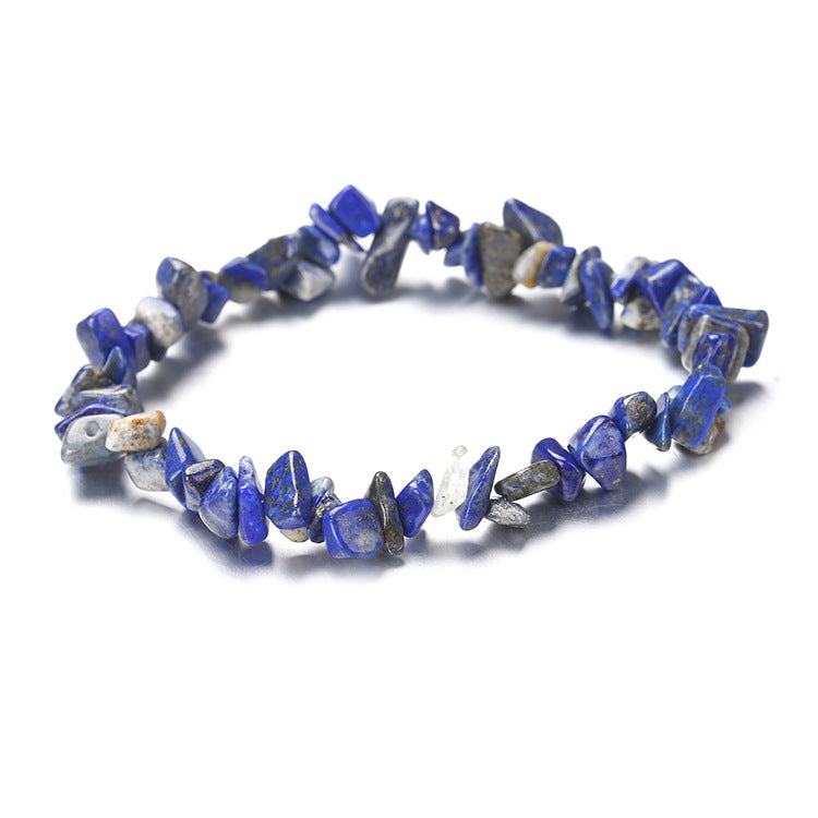 Natural Stone Beaded Bracelet | Irregular Crushed Stone
