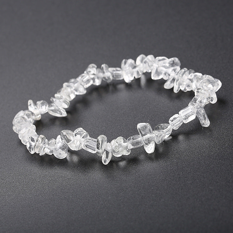 Natural Stone Beaded Bracelet | Irregular Crushed Stone