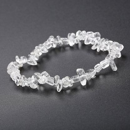 Natural Stone Beaded Bracelet | Irregular Crushed Stone