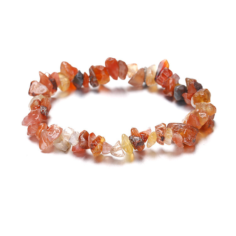 Natural Stone Beaded Bracelet | Irregular Crushed Stone