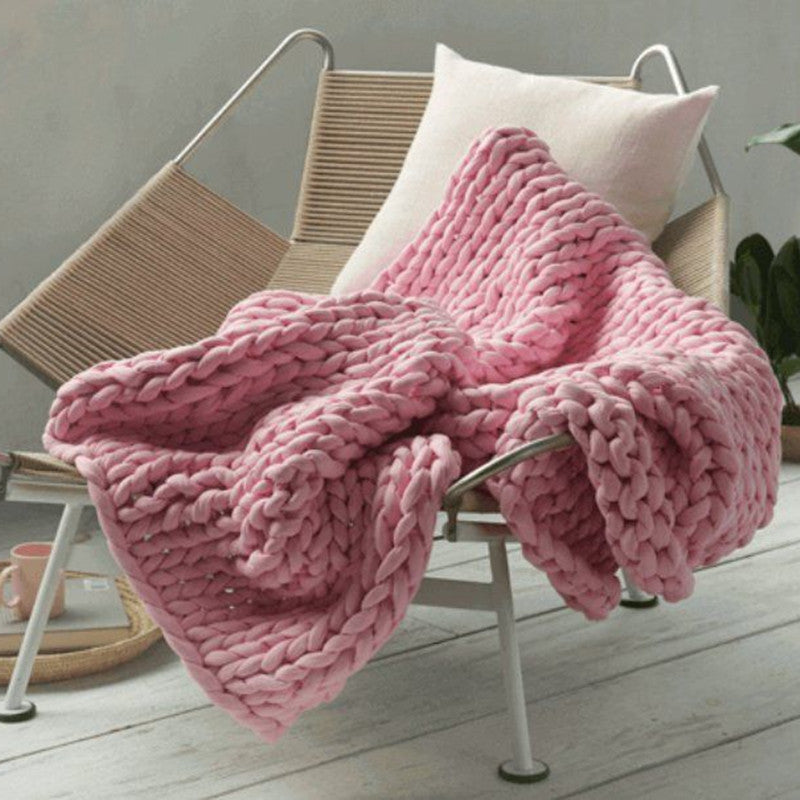 Polyester Weighted Blanket | Hand-woven, Dark Blue, 100cm