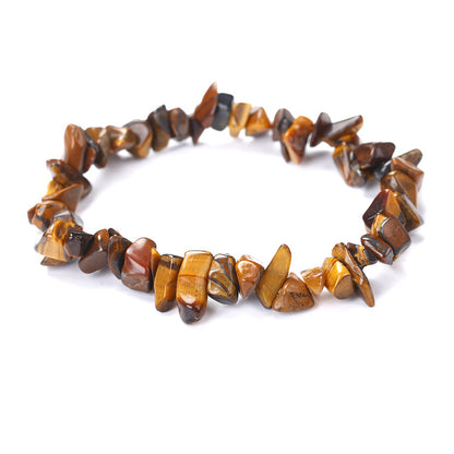 Natural Stone Beaded Bracelet | Irregular Crushed Stone