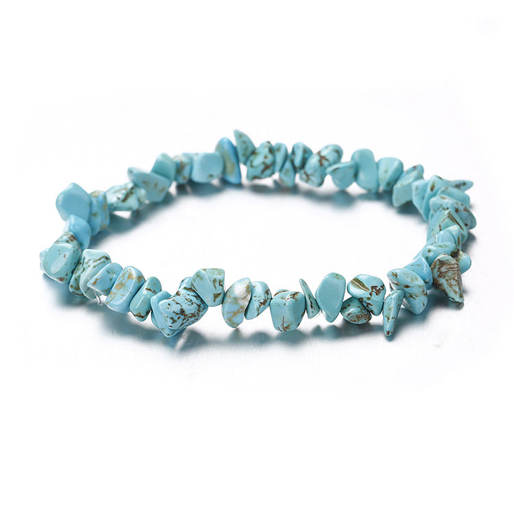 Natural Stone Beaded Bracelet | Irregular Crushed Stone