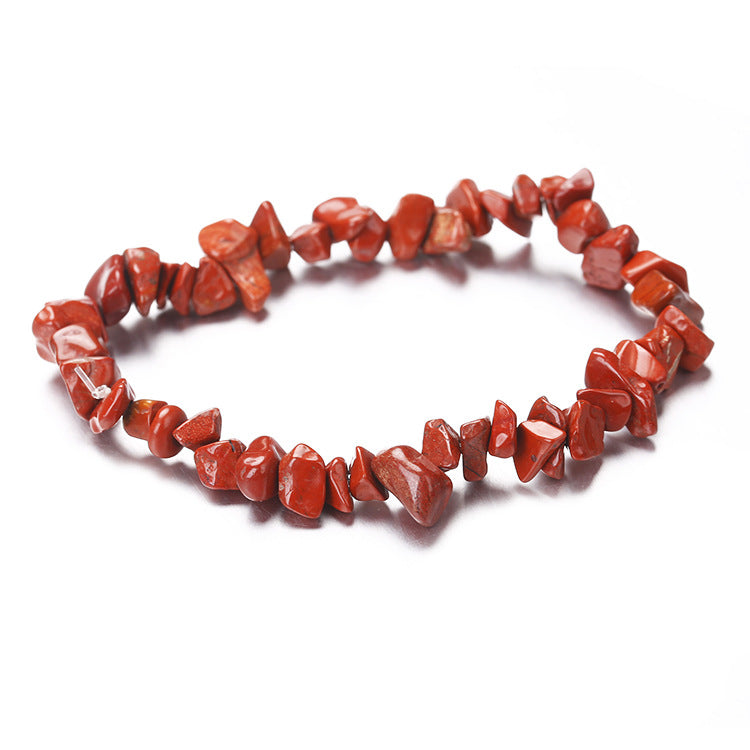 Natural Stone Beaded Bracelet | Irregular Crushed Stone