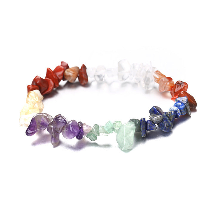 Natural Stone Beaded Bracelet | Irregular Crushed Stone