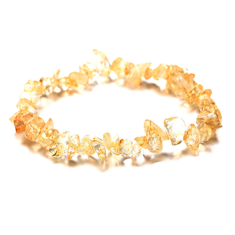 Natural Stone Beaded Bracelet | Irregular Crushed Stone