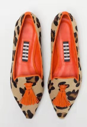 Canvas Flat Bottomed Women's Shoes | Pointed Toe, Fringe
