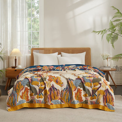Cotton Blanket | Bohemian-style, Gauze, 150*200 cm