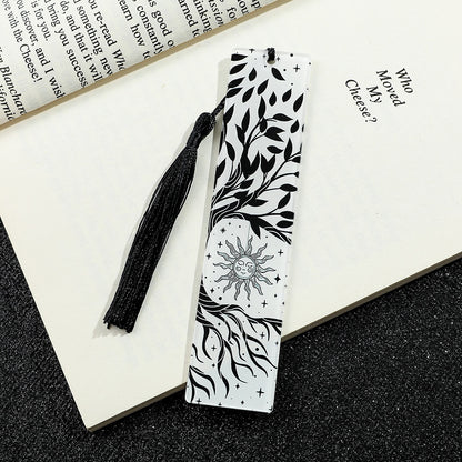 Creative Skull Pattern Acrylic Tassel Reading Decoration Bookmark