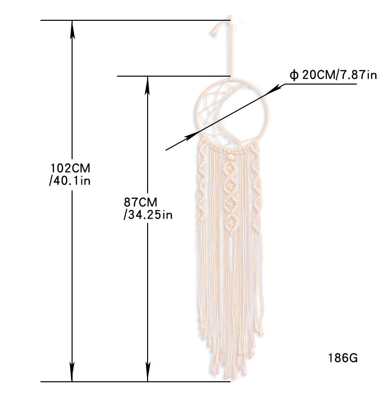 Cotton Wall Hanging Tapestry | Dream Catcher, 20cm