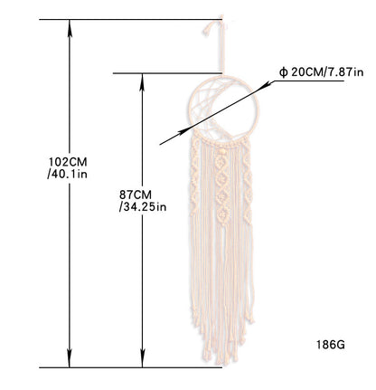 Cotton Wall Hanging Tapestry | Dream Catcher, 20cm