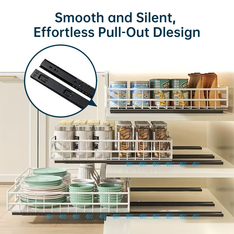 Carbon Steel Spice Rack | Adjustable, Black, 2 Pack