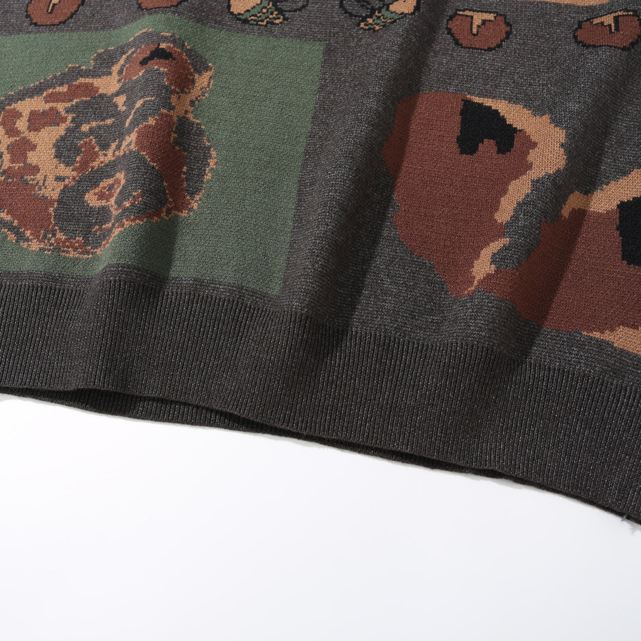 Jacquard sweater base sweater