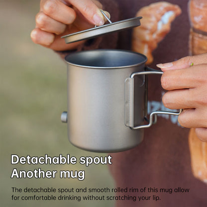 Titanium Pour-Over Kettle | 420ml, Foldable Handle